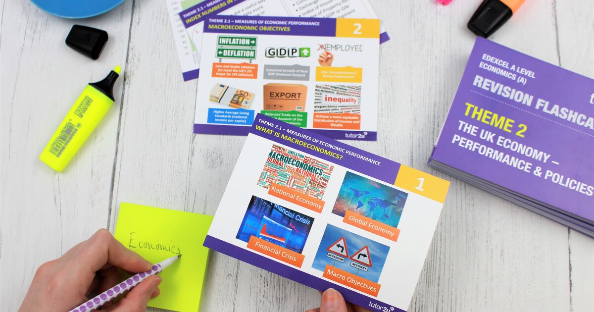 Revision Flashcards for A Level Economics Students Economics tutor2u