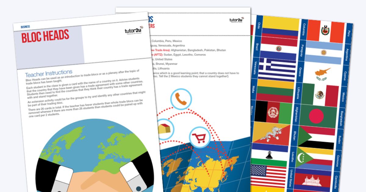 Bloc Heads (Trade Blocs) Business tutor2u