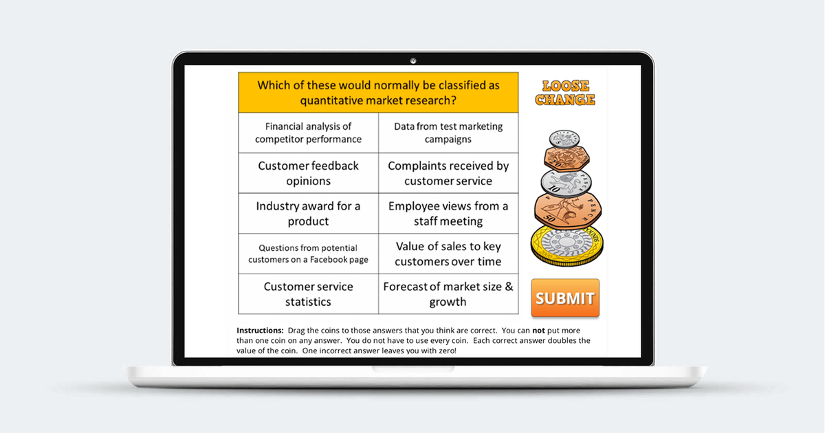 Marketing Research "Loose Change" Activity Business tutor2u