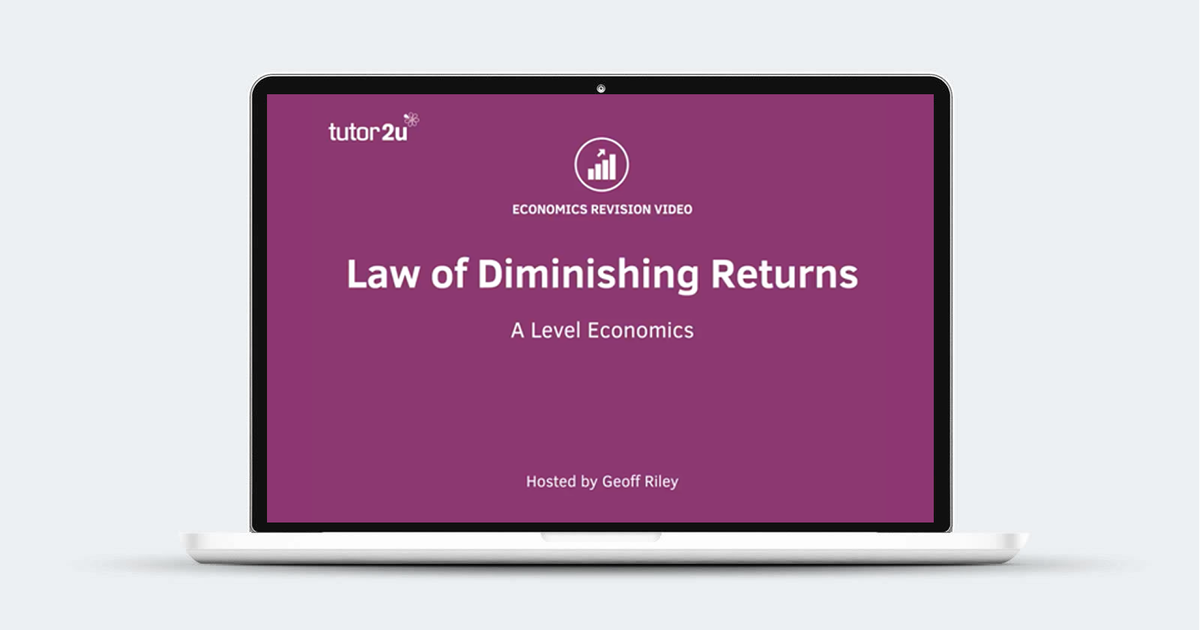 Law of Diminishing Returns, Marginal Cost and Average Variable Cost