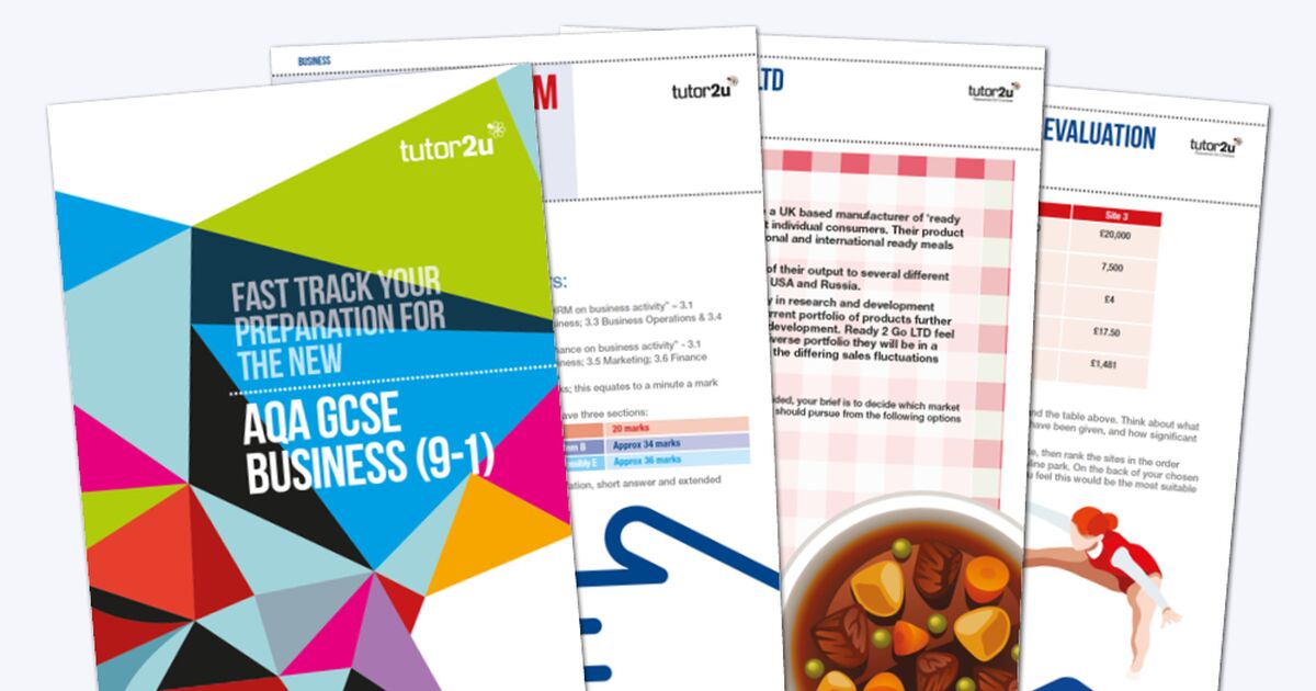 Fasttrack Preparation for AQA GCSE (91) Business Course Resource Pack