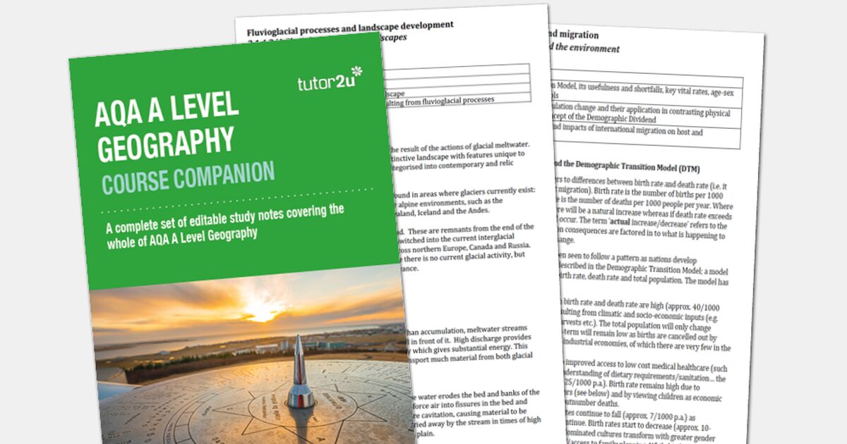 AQA A Level Geography Course Companion (Entire Linear Course