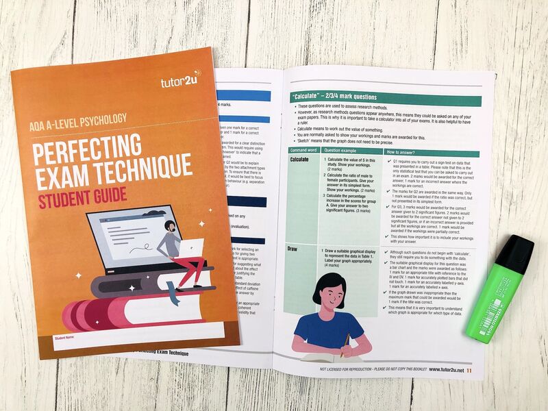 AQA ALevel Psychology Perfecting Exam Technique Student Guide Psychology tutor2u