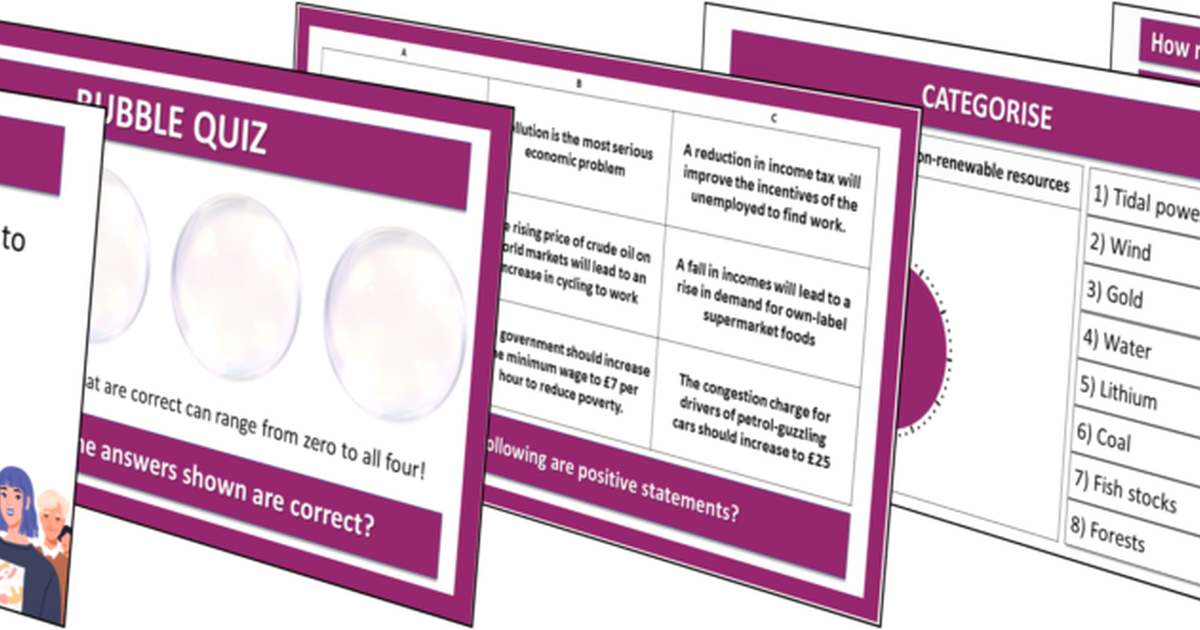 Teaching Activity Basic Economic Concepts Knowledge Retrieval